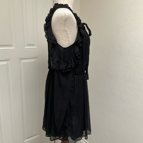 New! Free People Off Shoulder Ruffle Detail Mini Dress Size 6 - Picture 6 of 16